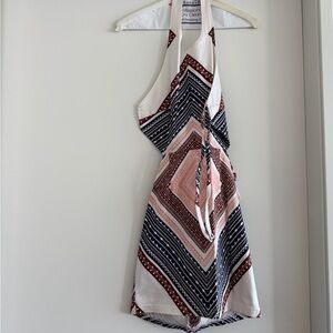 Maurie + Eve Backless Geometric Dress - White, Pink, Black